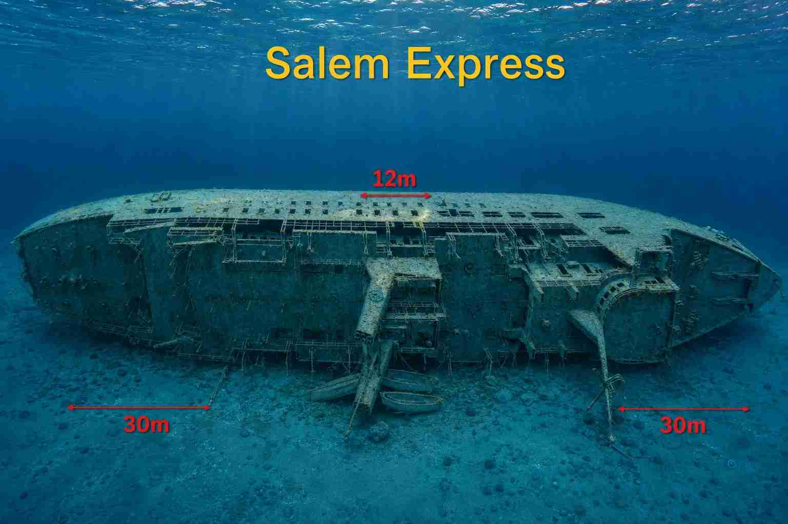 Plan of the Salem Express showing her layout