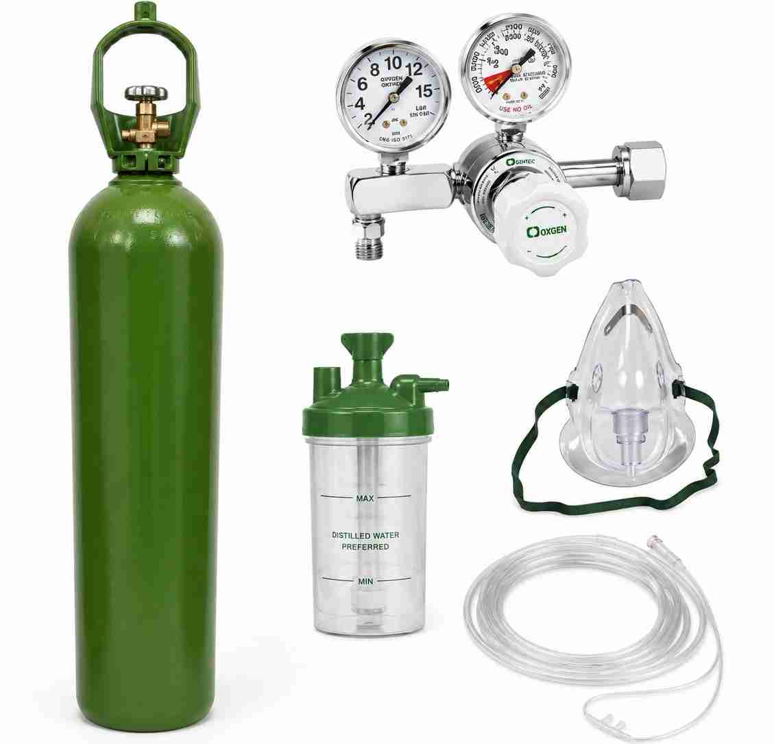 Emergency oxygen kit carried on board