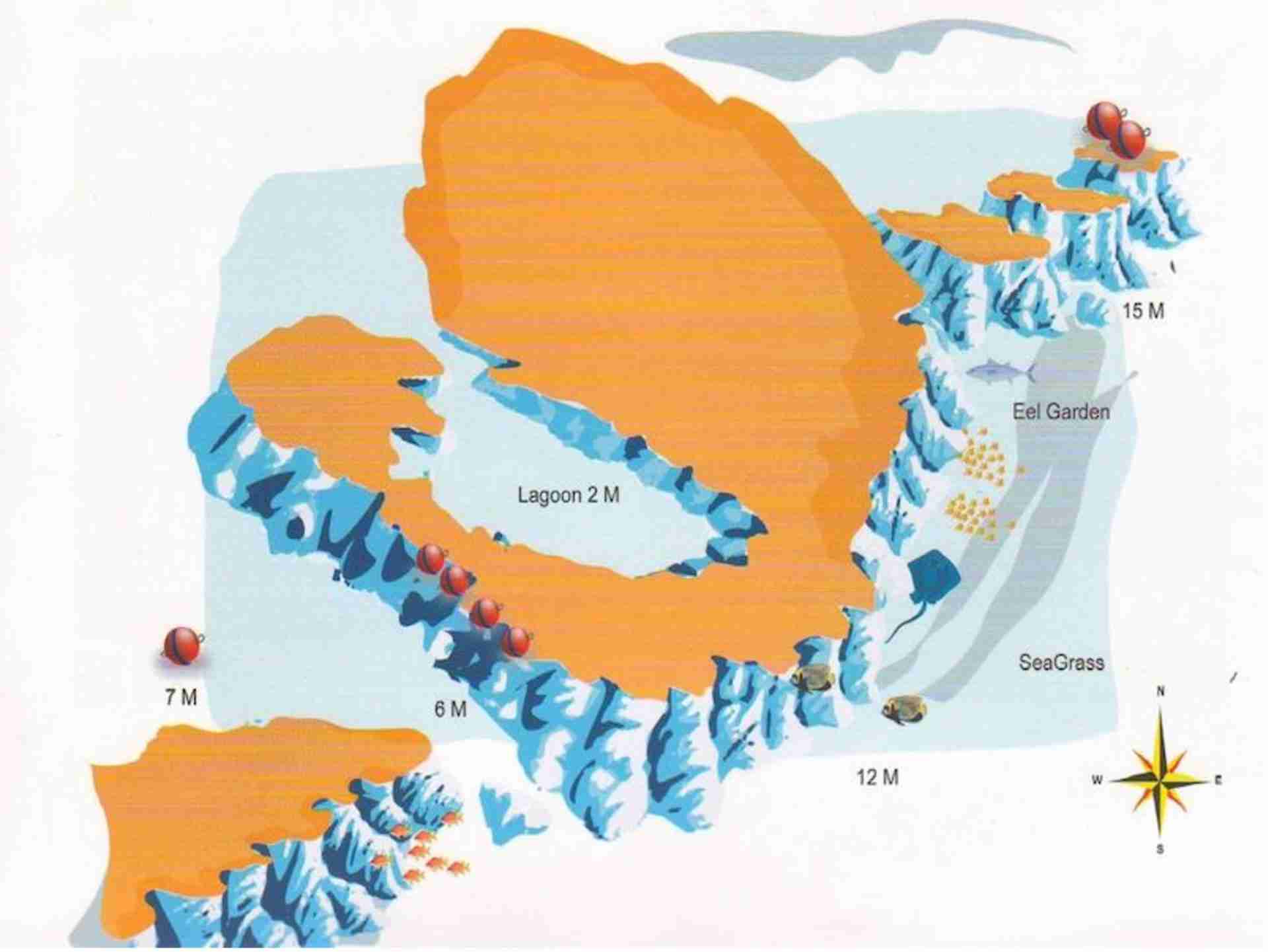 Map of Gamul Al Kabeir showing the lagoon and the three northern ergs