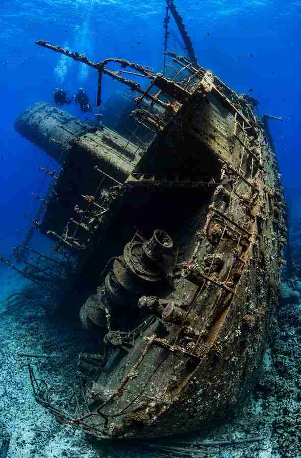 The Giannis D wreck at Abu Nuhas