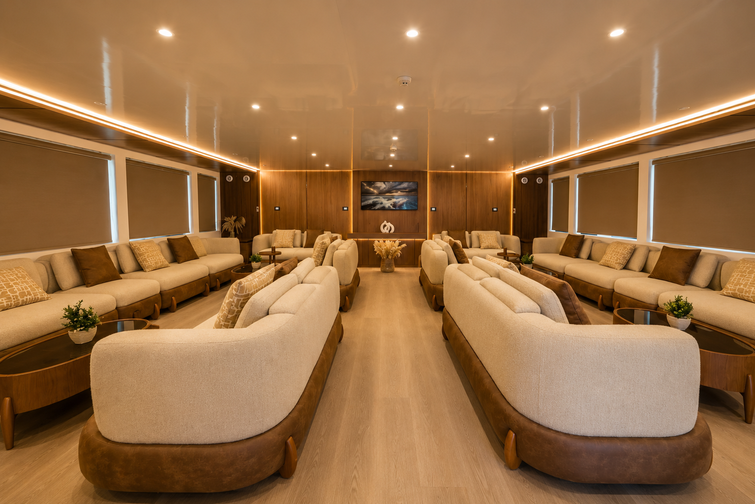 Main salon on the Sea Treasure liveaboard