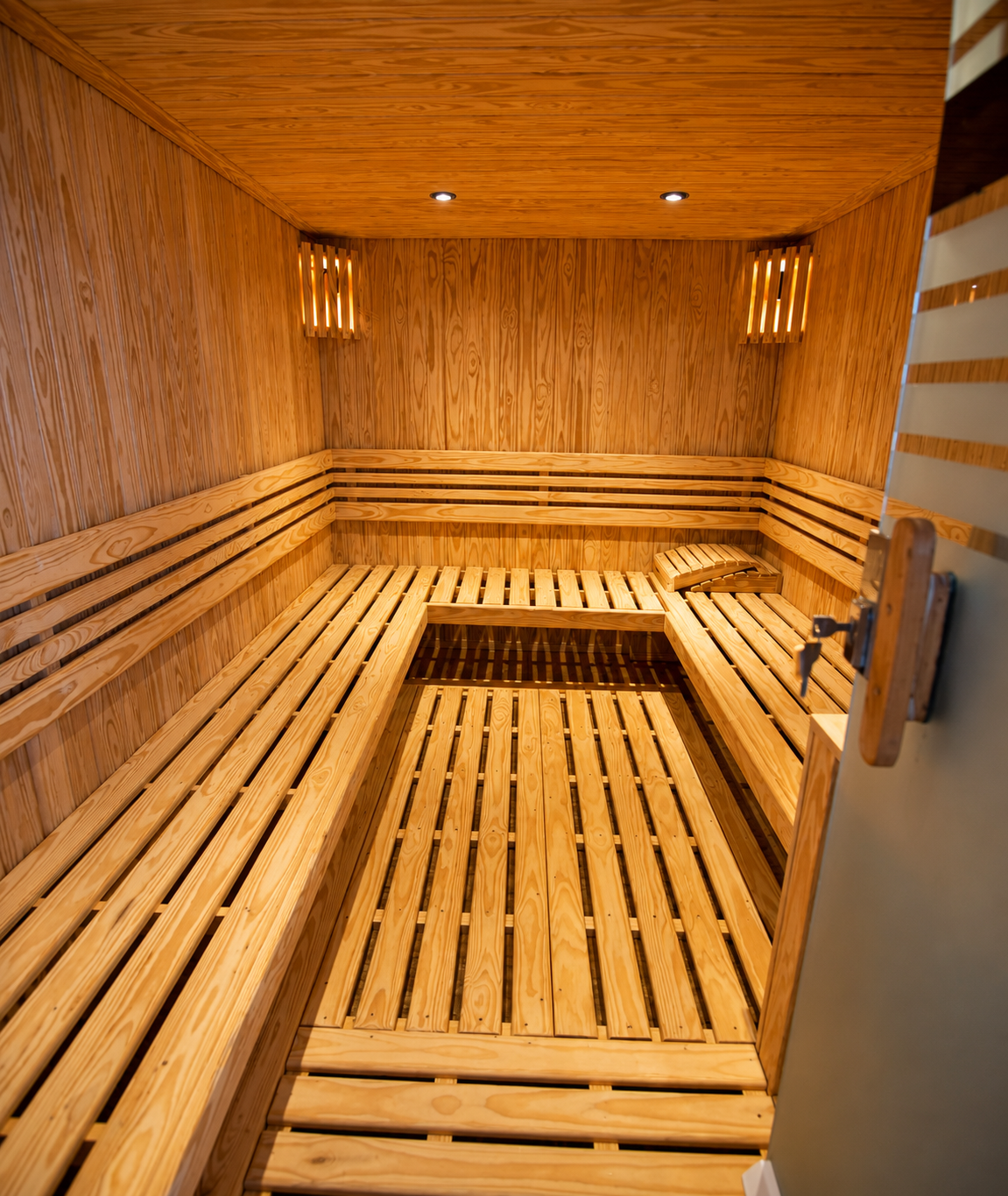 Onboard sauna on the M/Y Sea Fox