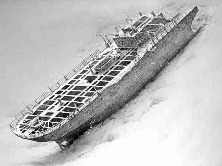 The Aida on the northwestern wall, drawn out