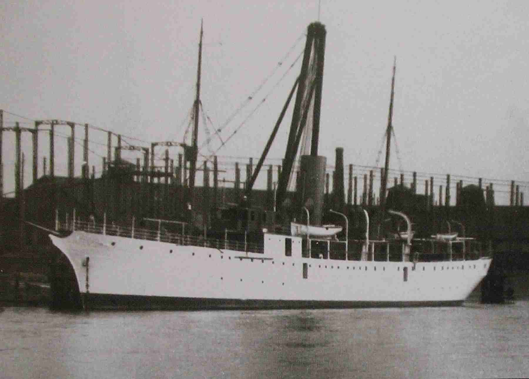 The steamship Aida photographed in service