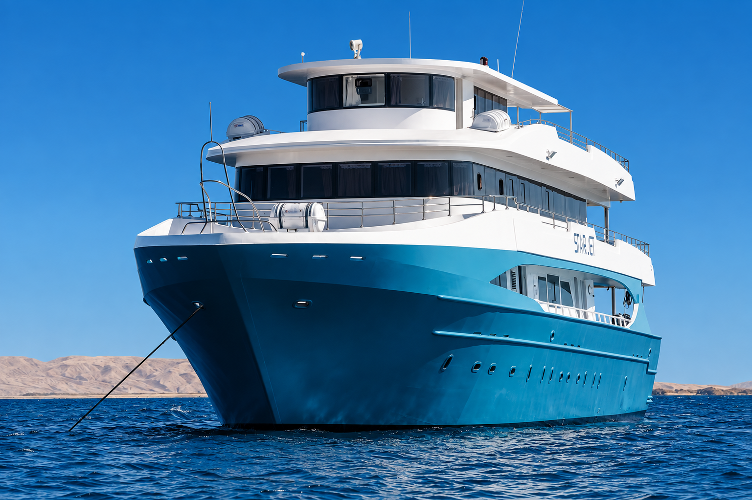 The Star Jet liveaboard under way on the Red Sea