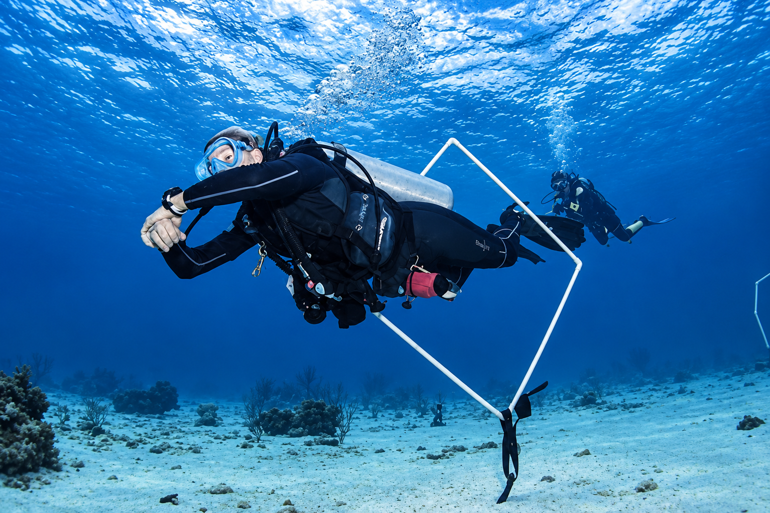 PADI Peak Performance Buoyancy control challenge