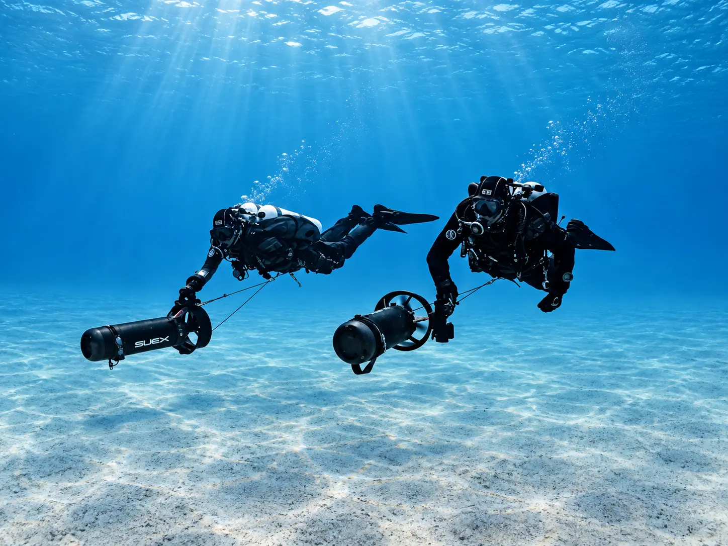 DPV team on a Red Sea training dive in Hurghada