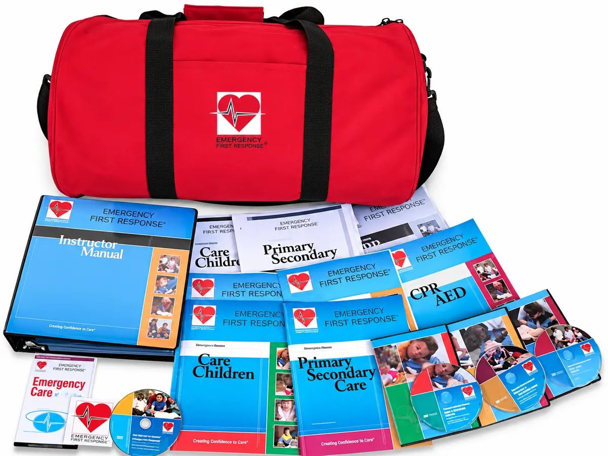 EFR Instructor teaching kit with manikins and training materials