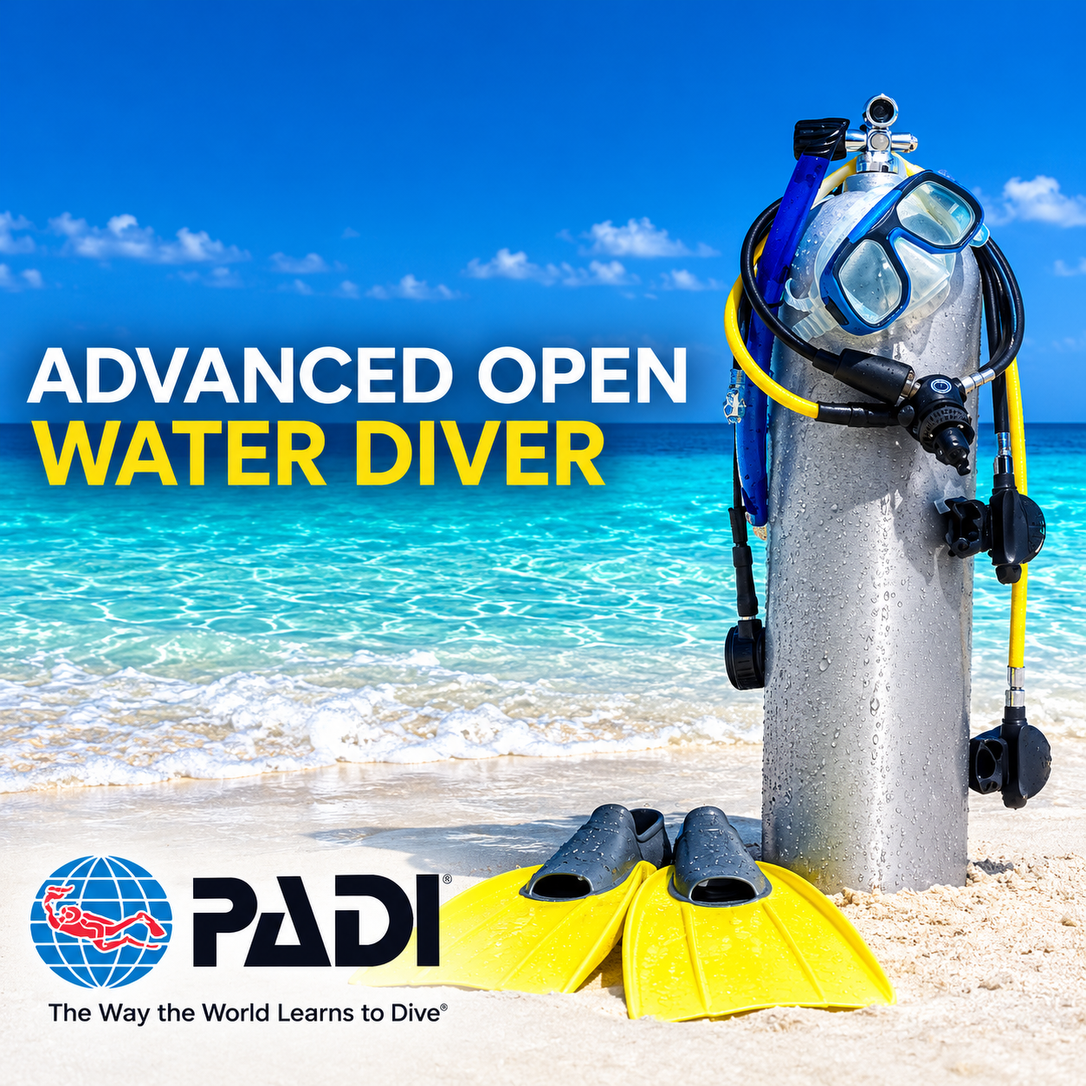 PADI Advanced Open Water Diver certification artwork