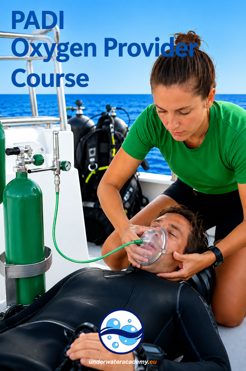 Instructor teaching Emergency First Response skills in Hurghada