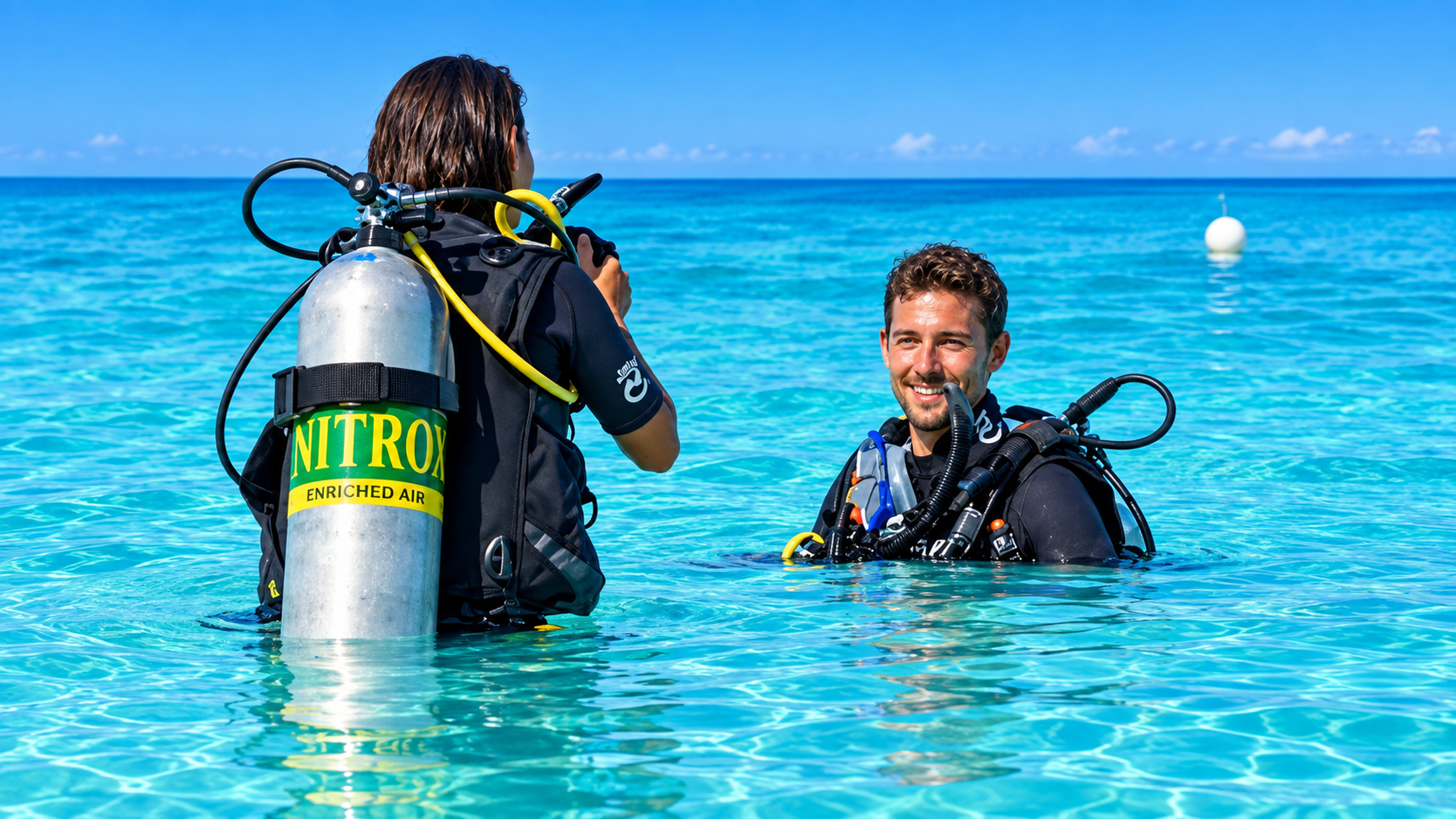 PADI Enriched Air Nitrox Diver training in Hurghada