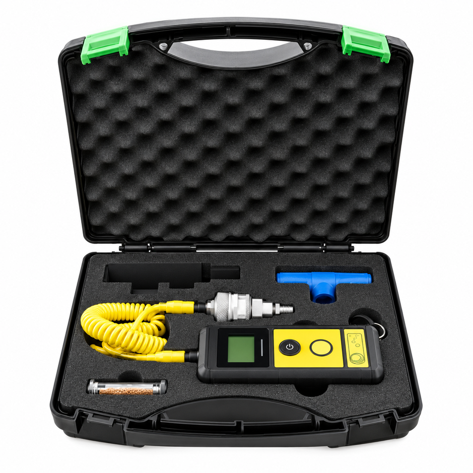 PADI Enriched Air Nitrox analyzer kit in its case